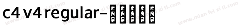 c4 v4 regular字体转换